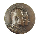 1902 Coronation of Edward VII 64mm Bronze Medal - By Fuchs