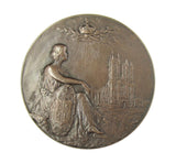 1902 Coronation of Edward VII 64mm Bronze Medal - By Fuchs