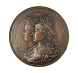 1887 Victoria Golden Jubilee Corporation Of London 80mm Medal - By Scharff