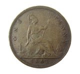 Victoria 1861 Penny - Freeman 18 - Fine