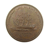 1897 Lord Nelson's Flagship Foudroyant 37mm Copper Medal