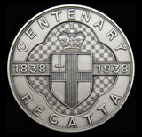 1938 Royal London Yacht Club Centenary Silver Medal - Cased