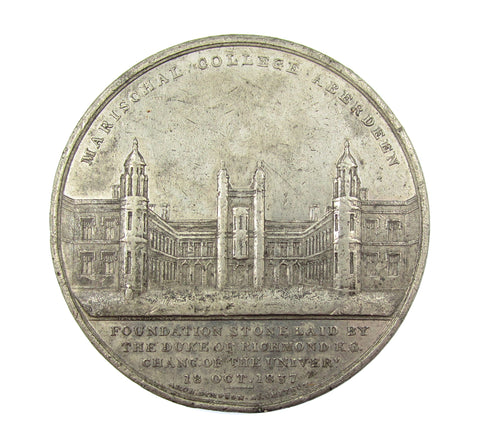1837 Marischal College Aberdeen Rebuilt 51mm WM Medal