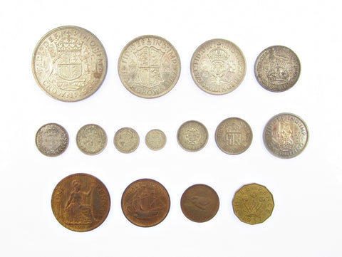 George VI 1937 15 Coin Cased Proof Set - Crown To Maundy