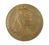 1902 Edward VII Coronation 55mm Bronze Medal - Cased