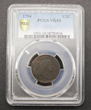 USA 1794 Liberty Half Cent - PCGS VG10