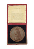 1887 Victoria Jubilee 77mm Bronze Cased Medal - By Boehm