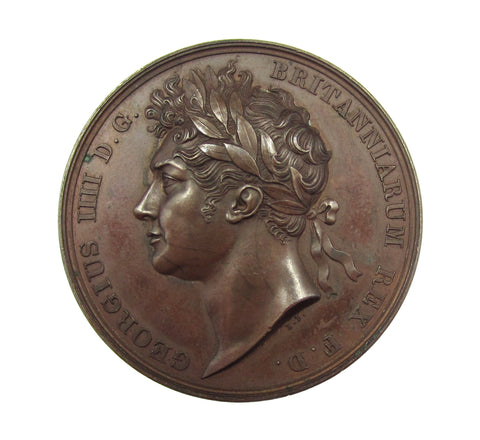 1821 Coronation Of George IV 35mm Bronze Medal - By Pistrucci