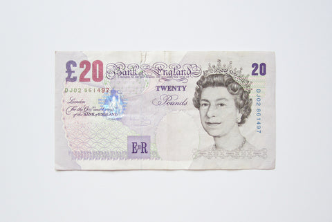 Bank Of England Bailey £20 Twenty Pound Banknote - Print Through Error