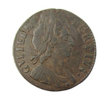 William III 1699 Halfpenny - Date In Legend - NVF