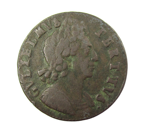 William III 1700 Halfpenny - I/V In TERTIVS