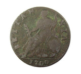 William III 1700 Halfpenny - I/V In TERTIVS