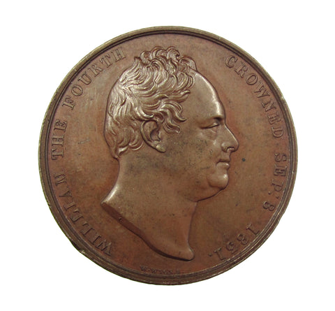 1831 Coronation Of William IV Official Bronze Medal - By Wyon