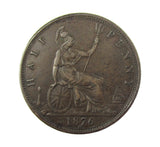 Victoria 1876 H Halfpenny - Freeman 326 - VF