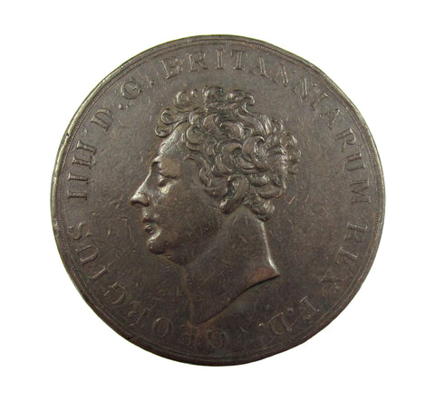 1828 George IV Patron Of The Arts 42mm Medal - By Halliday