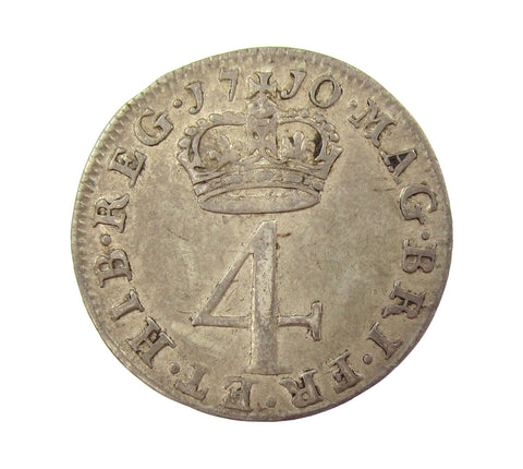 Anne 1710 Maundy Fourpence - VF