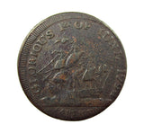 1794 Admiral Earl Howe Farthing Token - D&H 101