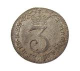 George III 1762 Maundy Threepence - GEF