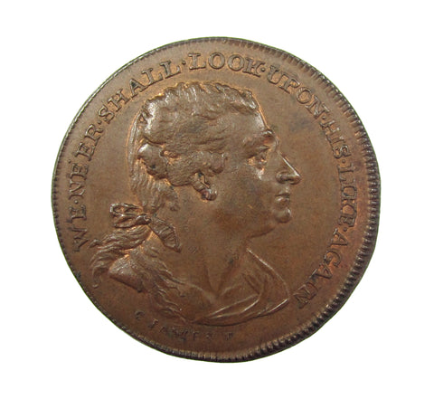 c.1795 Middlesex Sims Halfpenny Token - DH478a - EF