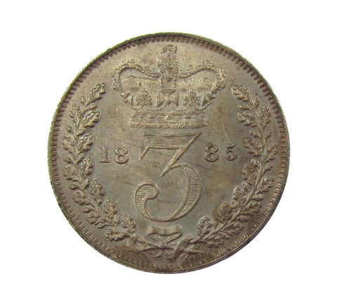 Victoria 1885 Threepence - GEF