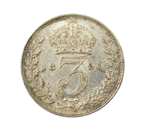 Victoria 1890 Threepence - EF