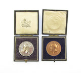 1914 Royal Agricultural Show Shrewsbury Silver & Bronze 38mm Medals