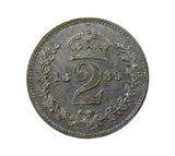 Victoria 1889 Maundy Threepence & Twopence - GEF
