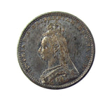 Victoria 1889 Maundy Threepence & Twopence - GEF