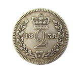 Victoria 1858 Maundy Twopence - VF