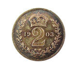 Edward VII 1903 Maundy Twopence - UNC