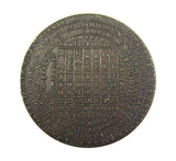 1822 Isaac Newton 42mm Bronze Calendar Medal