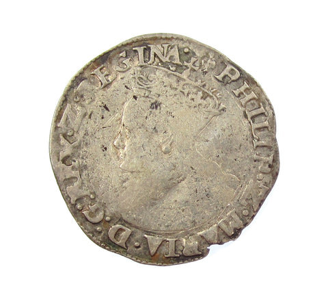 Philip & Mary 1554-1558 Groat - VG