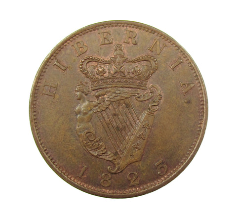 Ireland George III 1823 Hibernia Penny - EF