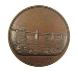 1850 Britannia Tubular Bridge 58mm Stephenson Medal - By Wyon