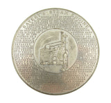 c.1830 Savery's Steam Engine 73mm White Metal Medal - By Thomason
