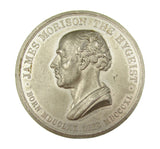 1840 Death of James Morison 66mm WM Medal - By Pinches