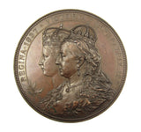 1887 Victoria Golden Jubilee Corporation Of London 80mm Medal - By Scharff