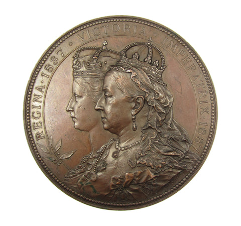 1887 Victoria Golden Jubilee Corporation Of London 80mm Medal - By Scharff