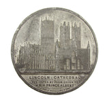 c.1845 Set Of 3 x Cathedral 60mm White Metal Medals - By Davis