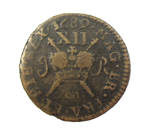 Ireland James II 1689 Gunmoney Shilling - Fine