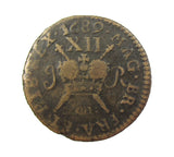 Ireland James II 1689 Gunmoney Shilling - Fine