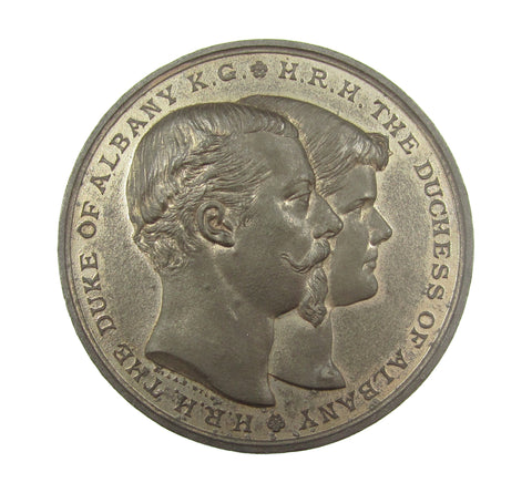 1882 Marriage Of The Duke Of Albany Preston Guild Medal - By Wyon