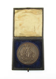 1838 Royal Society Queen's Medal 72mm Silver Cased - By Wyon