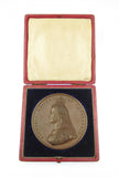 1887 Victoria Jubilee 77mm Bronze Medal By Boehm - Cased