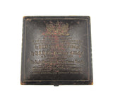 1882 City Of London School New Buildings 77mm Bronze Medal - Cased