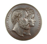 1882 City Of London School New Buildings 77mm Bronze Medal - Cased