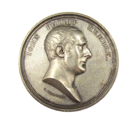 1817 John Philip Kemble 41mm Cased Silver Medal - By J.Warwick
