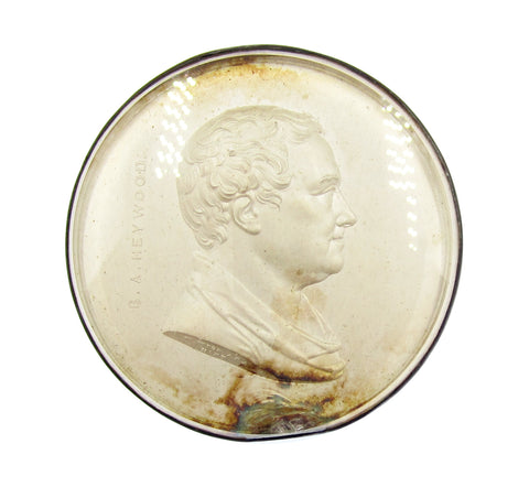 1823 Manchester Royal Mechanics Institution 50mm Silver Medal - By Wyon
