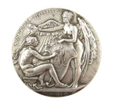 c.1910 Cope & Nicol School Of Painting 57mm Silver Medal - By Bowcher