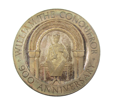 1966 Battle Of Hastings Anniversary 57mm Silver Medal - Cased